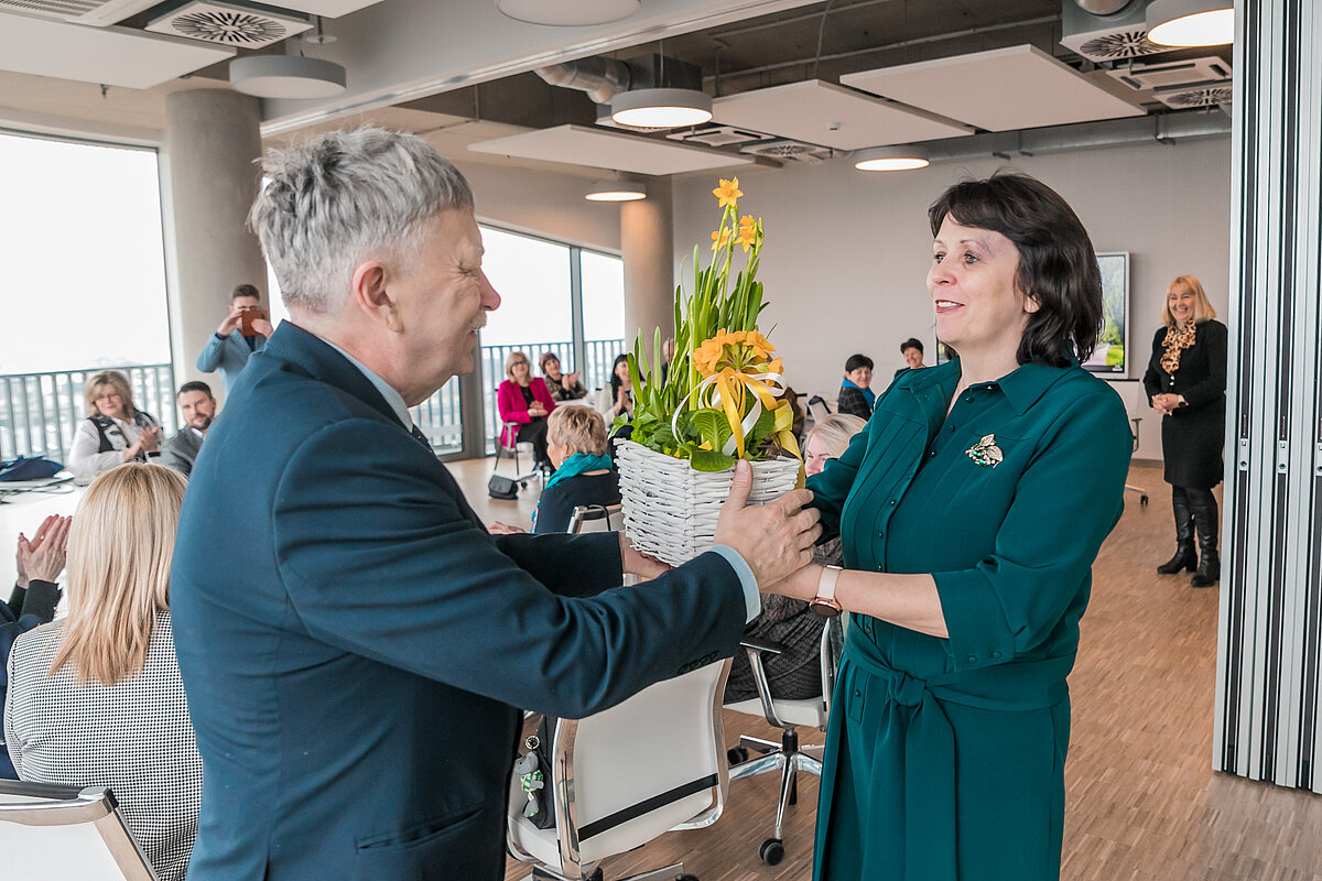 Ventspils pašvaldības un izglītības iestāžu pārstāvju vizīte LU Akadēmiskajā centrā. © Foto: Toms Grīnbergs, LU Komunikācijas departaments